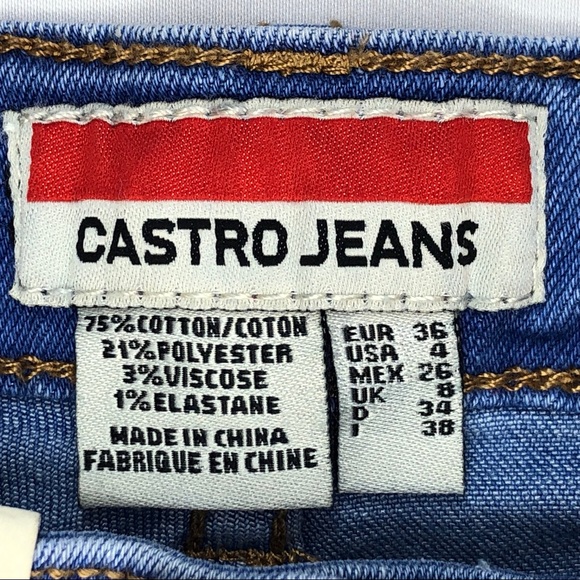 Castro Jeans Sarai Skinny High Waist Size 4 NWT - Picture 2 of 16